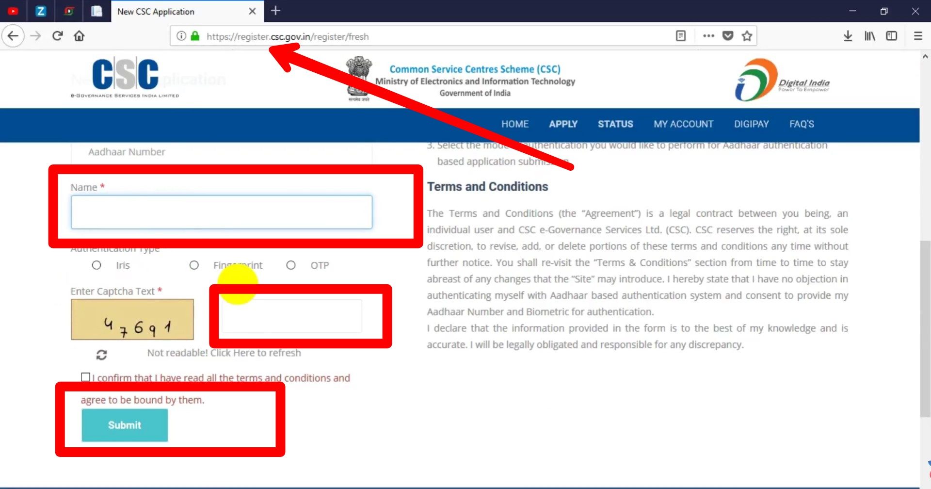 Csc Digital Seva Portal All Connect Link