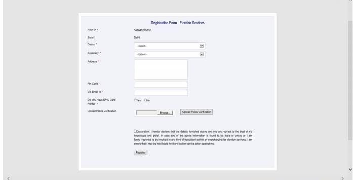 CSC voter ID card