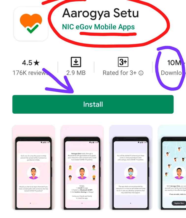 Arogya setu App Android Phone