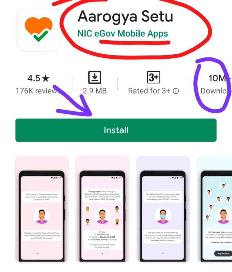 Arogya setu App Android Phone,Corona Tracking 
