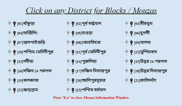 banglarbhumi wb Mouza map , land record