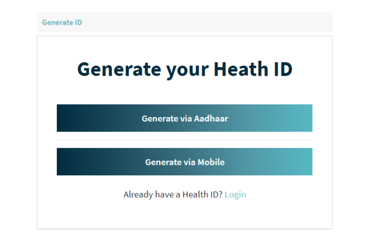 One Nation One Health Card