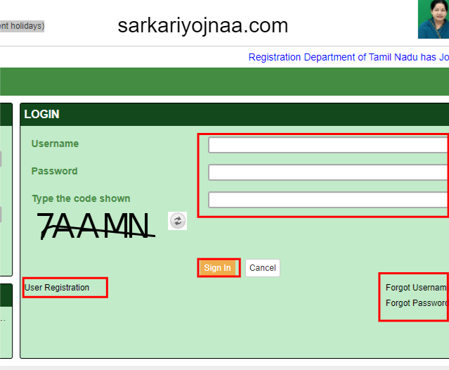 Tnreginet Portal Login , EC view