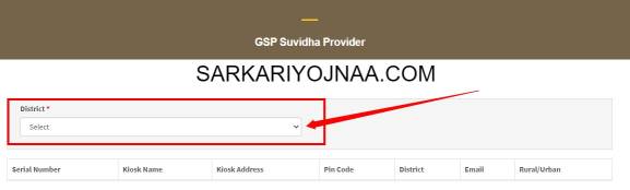 GSP Suvidha Provider e mitra