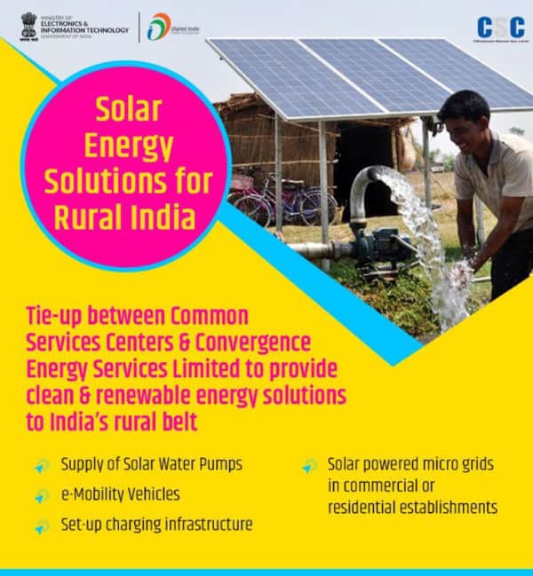 CSC solar pump service, CSC Tata Power