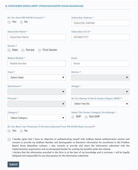  kisan mandhan yojana
