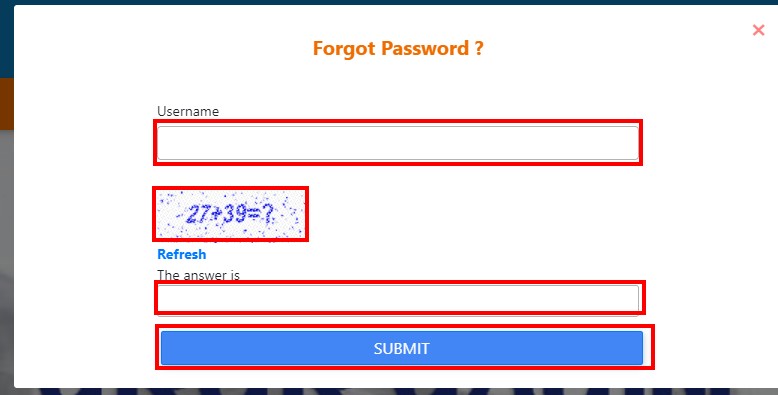 Haryana Parivar Forget Password