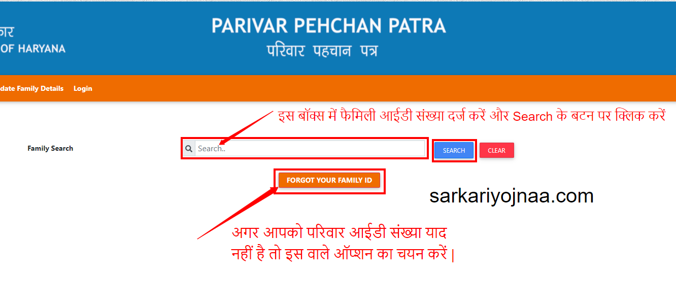 Parivar Pehchan Patra Haryana