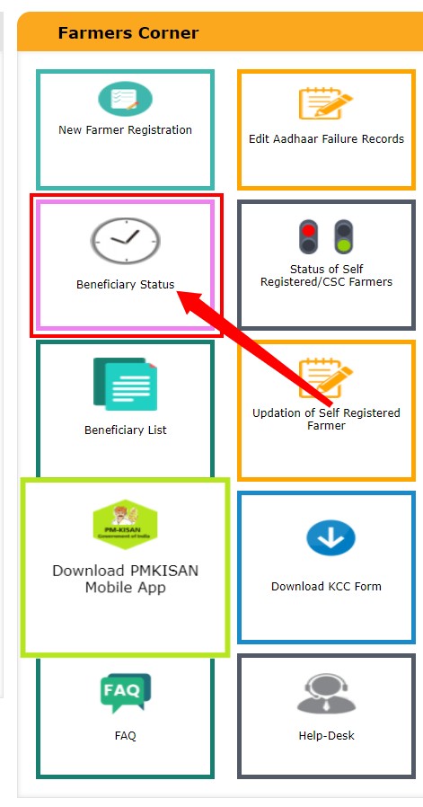 pm Kisan beneficiary status