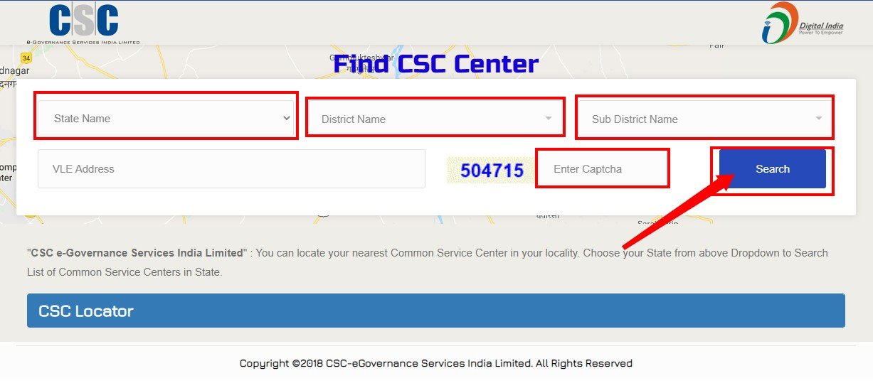 FIND MY CSC Centre