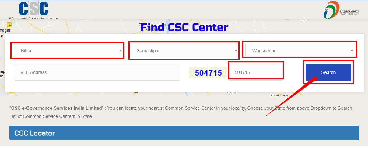 csc locator,  e-shram card first payment