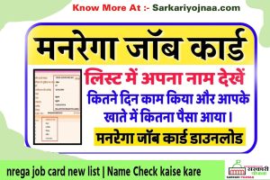 नरेगा जॉब कार्ड लिस्ट 2025: NREGA Card List Village Wise PDF Download?