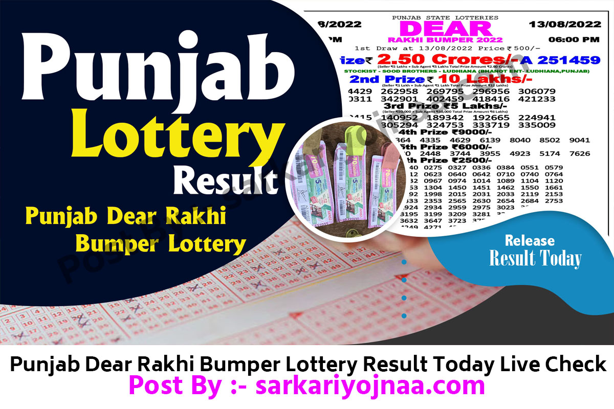 Punjab Dear Rakhi Bumper Result
