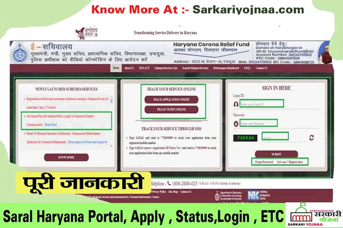 Saral Portal Haryana