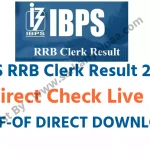 IBPS RRB Clerk Result 2022