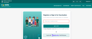 cowin.gov.in Registration 