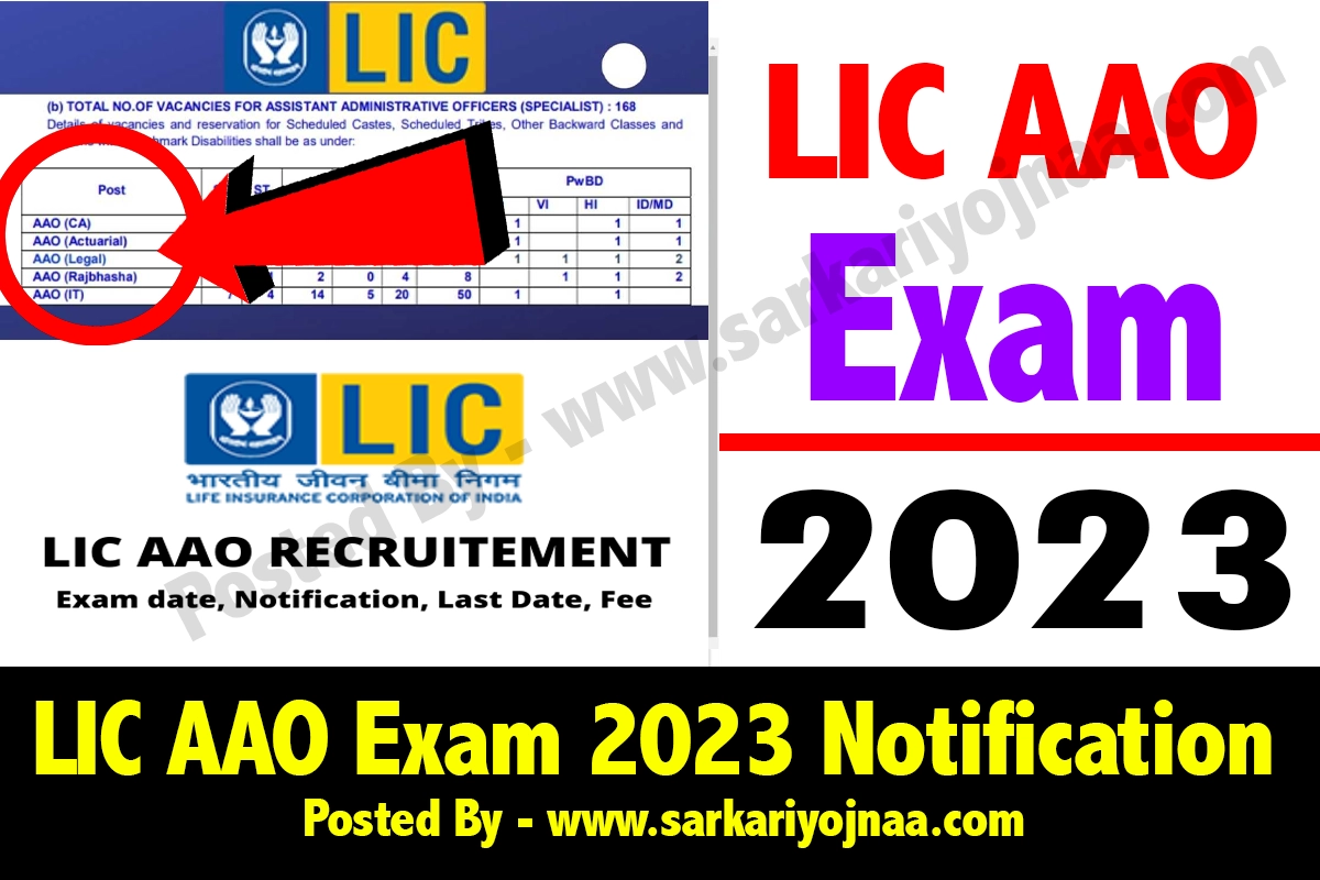 LIC Aao Exam Date 2023