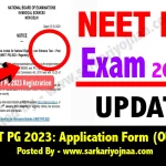 Neet PG 2023 Exam Date