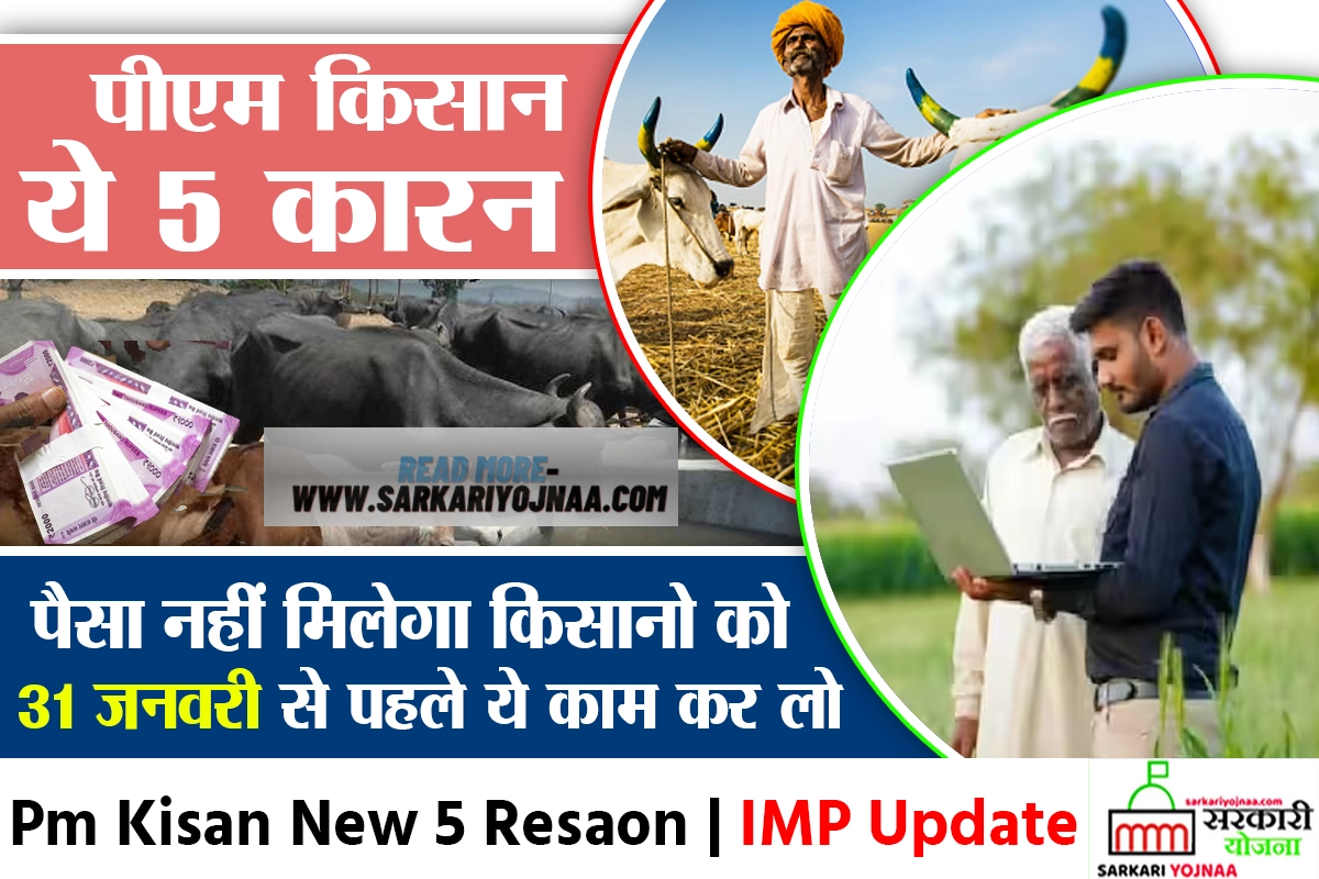 pm kisan 5 reason