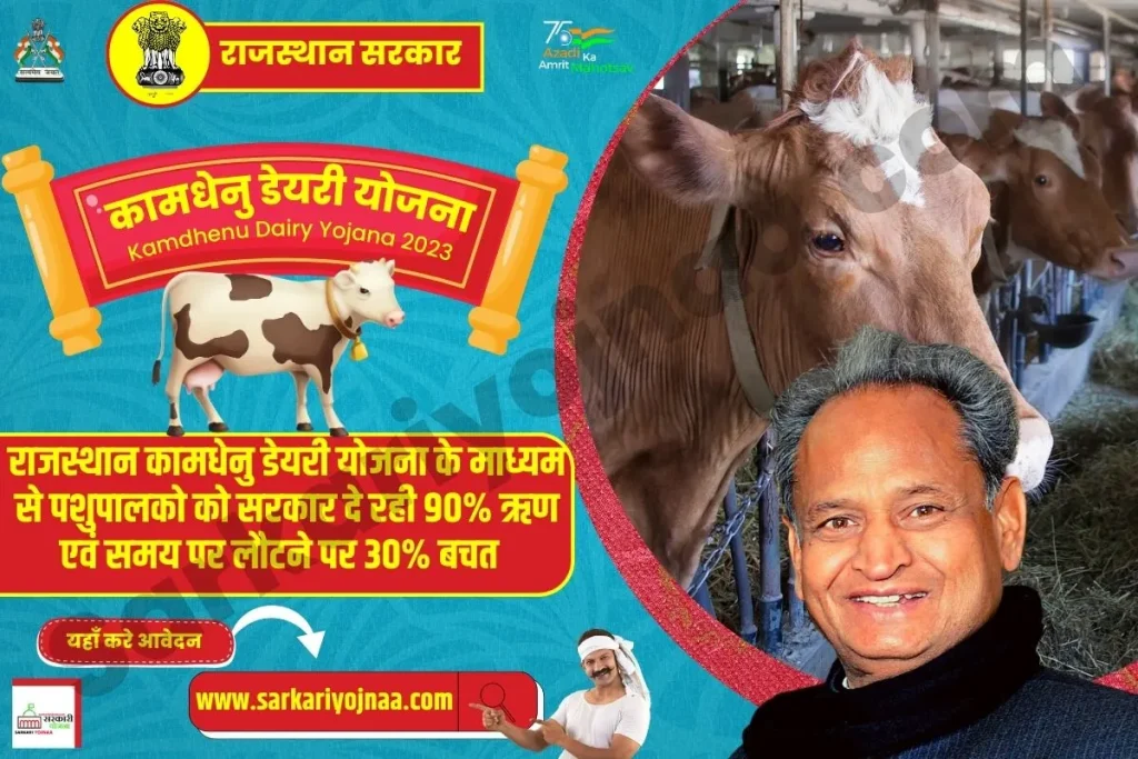 कामधेनु डेयरी योजना राजस्थान, Kamdhenu Dairy Yojana Rajasthan