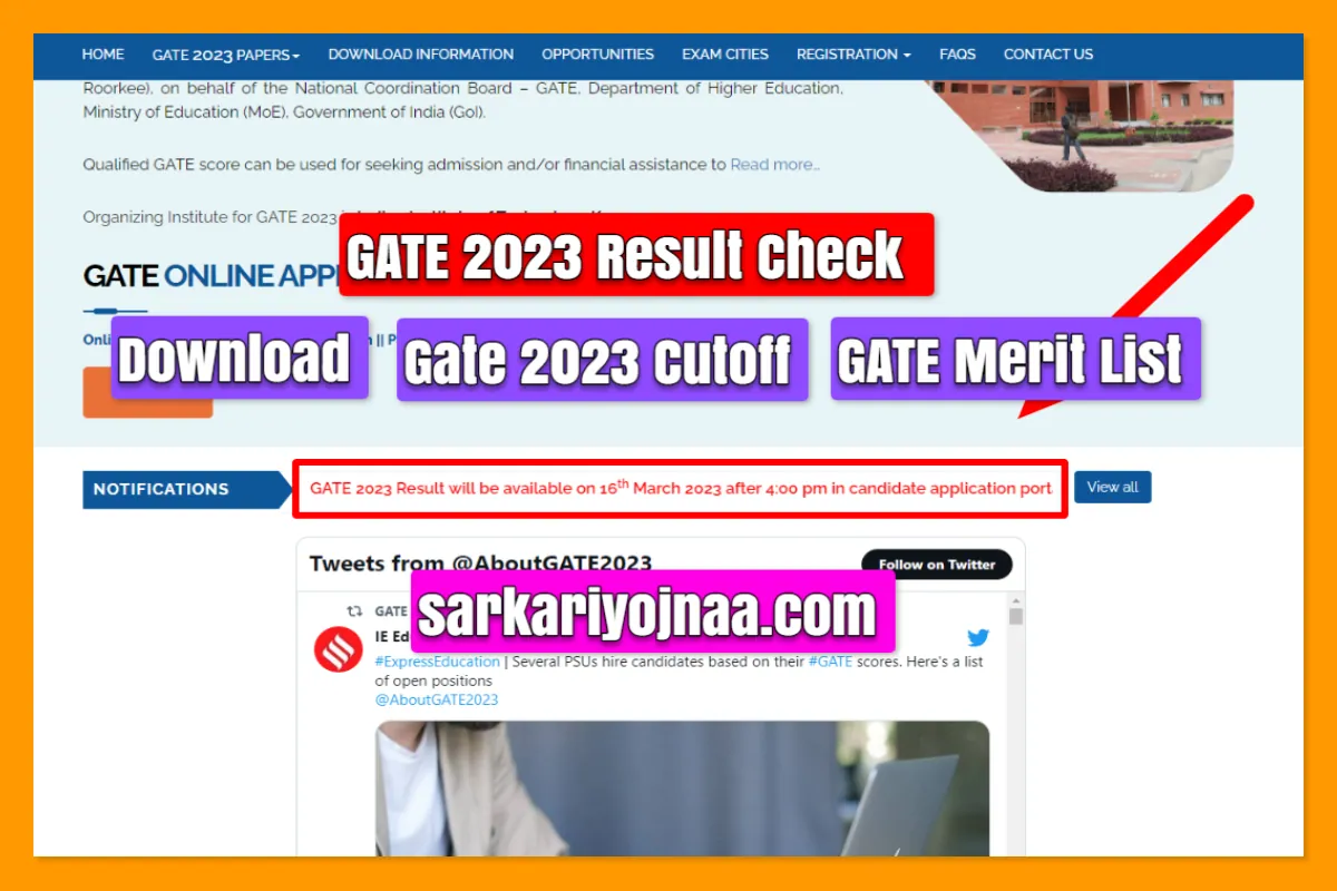 Gate 2023 Result Check- Date, Score Card, Merit List, Cutoff?