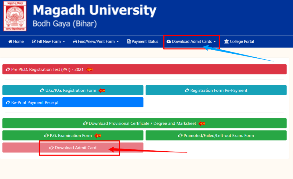 Magadh University Bodh Gaya Bihar