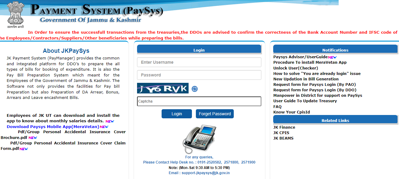 JKPAYSYS Portal