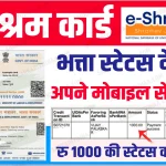 E Shram Bhatta Status Check