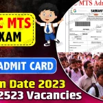 SSC MTS Exam Admit Card