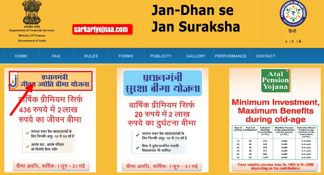 pradhanmantri jeevan jyoti yojana,