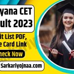Haryana CET Result 2023