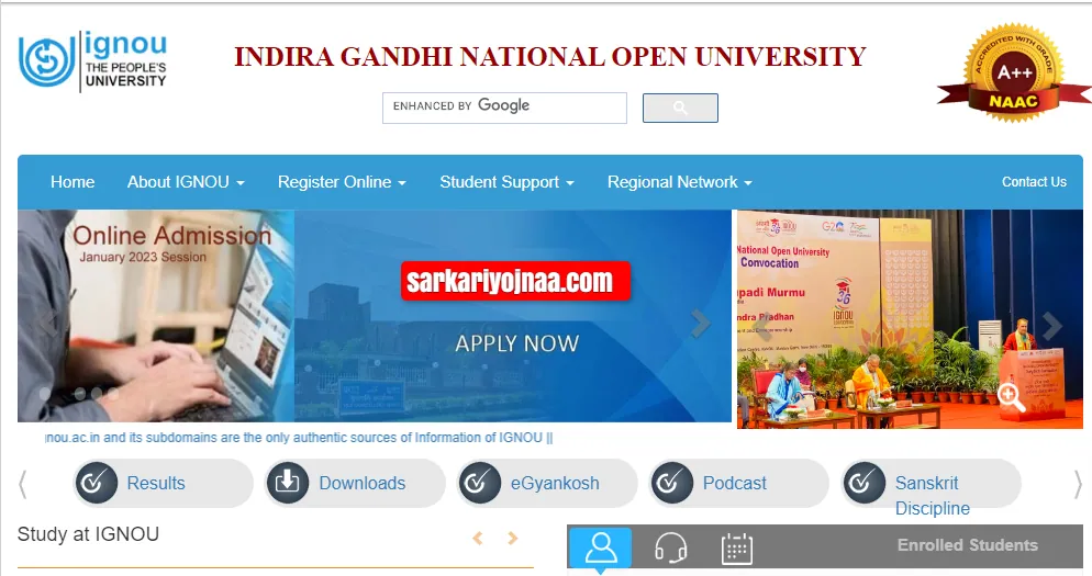 ignou.ac.in result,