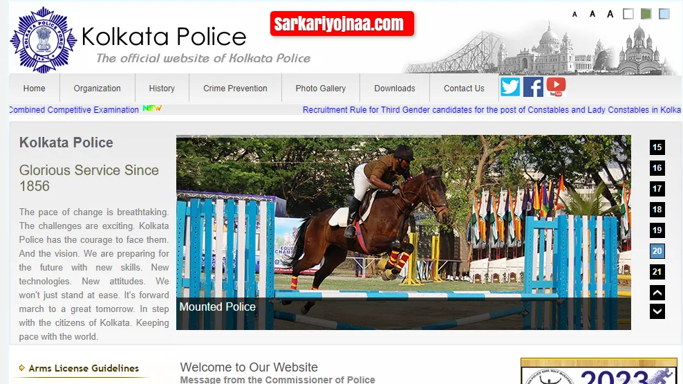 Kolkata Police Admit Card