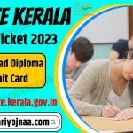 SBTE Kerala Hall Ticket