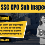 SSC CPO Sub Inspector Recruitment सीपीओ सब इंस्पेक्टर भर्ती 2023
