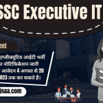 SSC Executive IT Recruitment 2023 एसएससी एग्जीक्यूटिव आईटी भर्ती