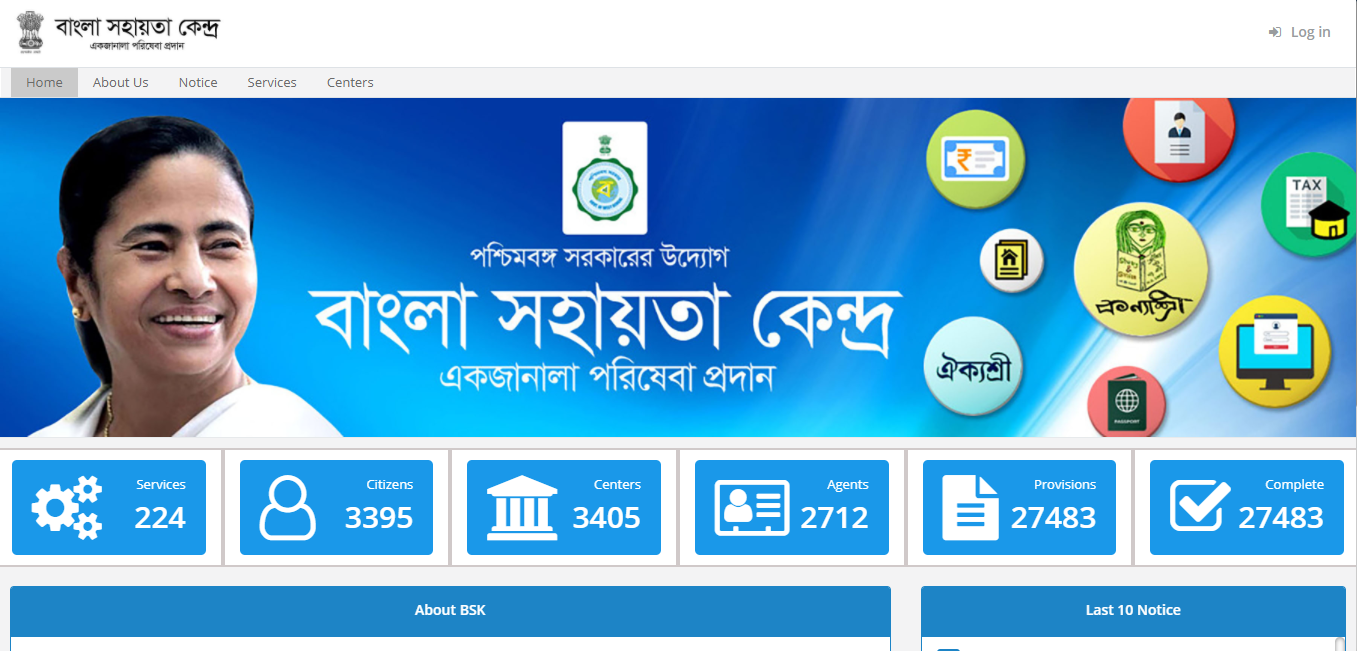 bsk.gov.in login,bangla sahayata kendra list ,