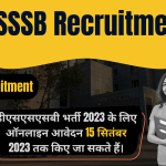 DSSSB Recruitment 2023 डीएसएसएसबी भर्ती 2023