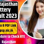 RTE Rajasthan Lottery Result