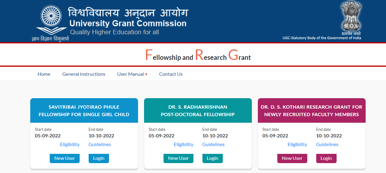 ugc fellowship portal,