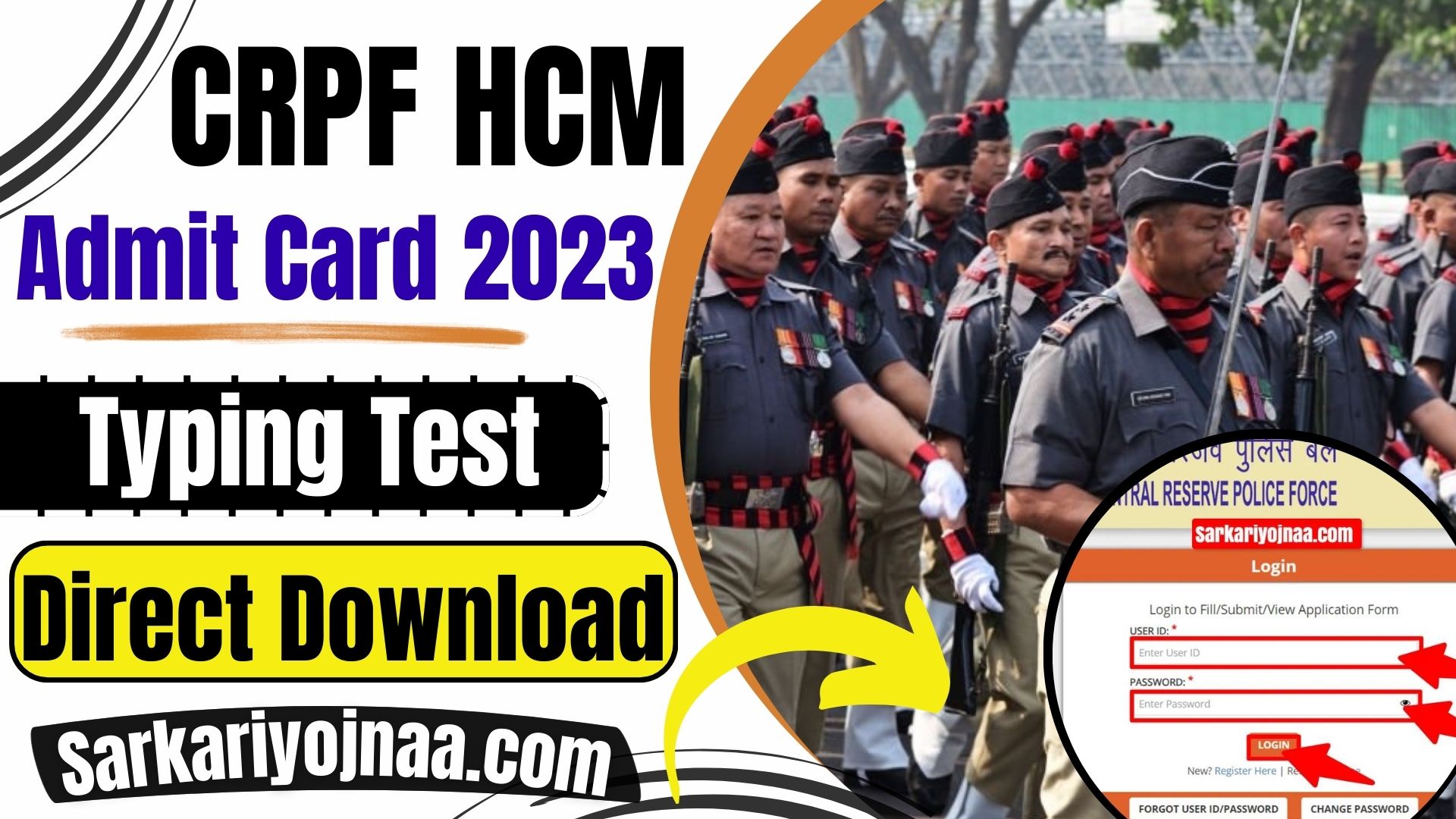 CRPF HCM Skill Admit Card 2023