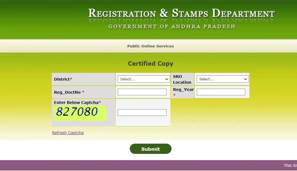 igrs andhra pradesh,AP Stamps And Registration