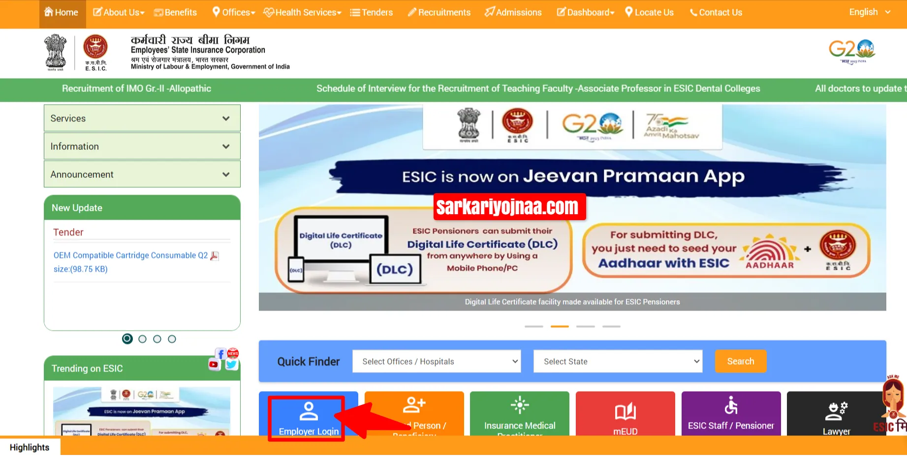 ESIC Online Challan Payment