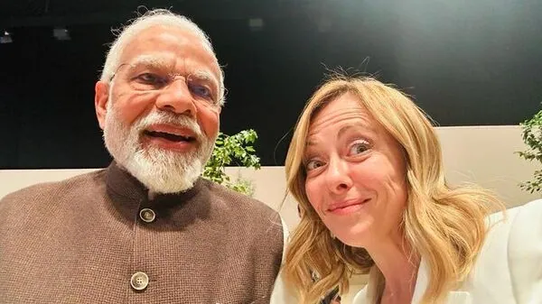 PM modi Giorgia Meloni