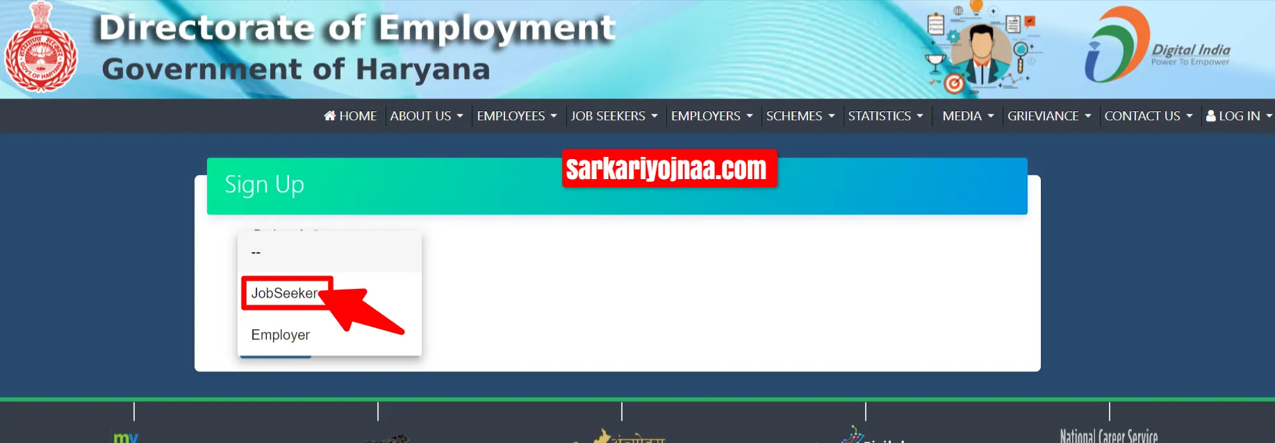 Haryana Rojgar Portal Registration