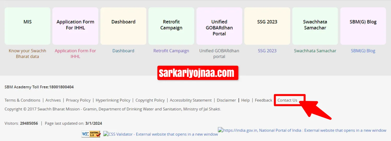 SBM Report Name List, Sauchalay 2024