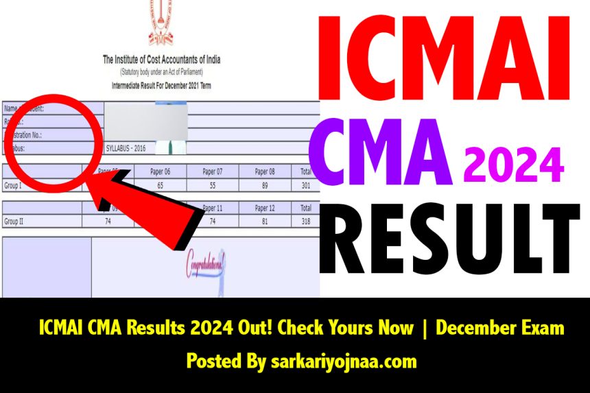 ICMAI CMA Results 2024 Out