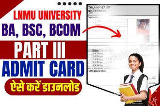 LNMU Part 3 Admit Card