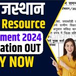 Rajasthan Block Resource Person Recruitment 2024