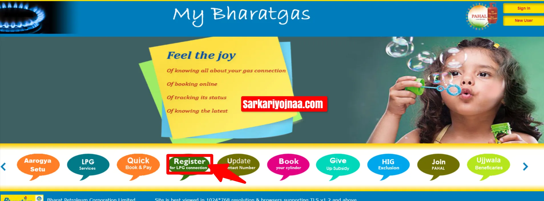 Bharat Gas New Connection Online